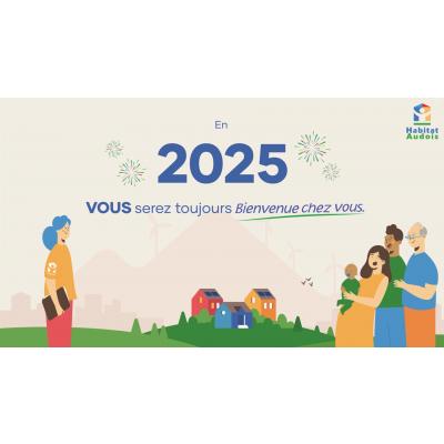 Habitat Audois vous souhaite une très bonne année 2025